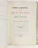 Liber de locis sanctis, seu Descriptio Terre sancte, et totius terre repromissionis itinerarium. . PIERRE LE DIACRE.