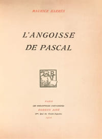 L'Angoisse de Pascal.