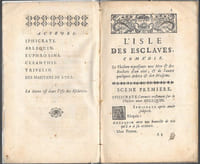 L'Isle des esclaves, comédie en un acte.