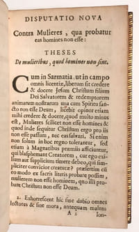 Disputatio perjucunda, qua anonymus probare nititur mulieres homines non esse ; cui opposita est Simonis Gedicci [...] defensio sexus muliebris...