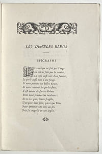 Les Diables bleus. Nouvelles poésies.