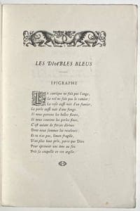Les Diables bleus. Nouvelles poésies.