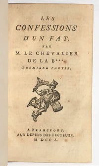 Confessions d'un fat. Par M. le Chevalier de La B***.