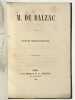 M. de Balzac. . DESNOIRESTERRES Gustave Le Brisoys.