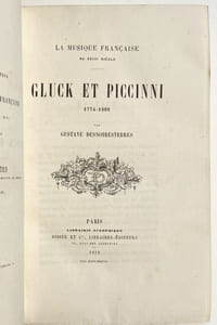 La Musique française au XVIIIe siècle. Gluck et Piccinni, 1774-1800.