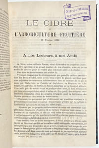 Le Cidre, revue mensuelle du poiré et du cidre.