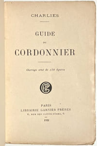 Guide du cordonnier.