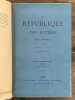 La République des Lettres.. MENDÈS Catulle, Stéphane MALLARMÉ, Émile ZOLA et alii.