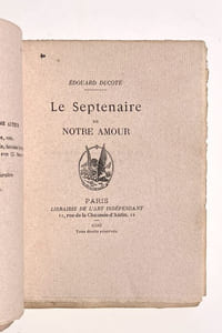 Le Septenaire de notre amour.
