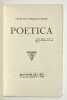Poetica.. GONZAGUE FRICK Louis de. 