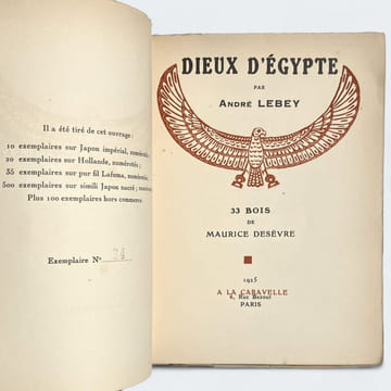 Dieux d'Égypte. . LEBEY André.