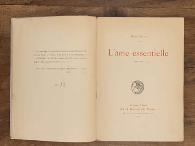 L'Âme essentielle. 1898-1902.