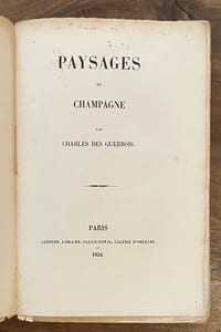 Sous le buisson, premiers chants. [Joint :] Paysages de Champagne