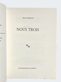 Nous trois, roman.