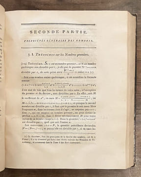 Essai sur la théorie des nombres. . LEGENDRE Adrien-Marie.