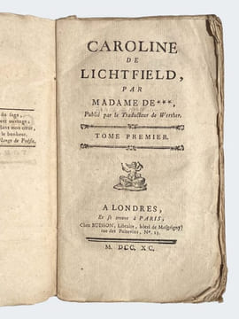 Caroline de Lichtfield, par Madame de ***. . [MONTOLIEU Isabelle de]. 