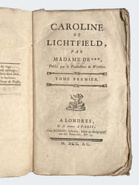 Caroline de Lichtfield, par Madame de ***. 