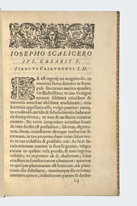 Florilegium epigrammatum Martialis. Josephus Scaliger... vertit graece ad Isaacium Casaubonium. 