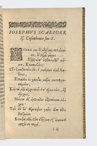 Florilegium epigrammatum Martialis. Josephus Scaliger... vertit graece ad Isaacium Casaubonium. 