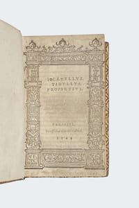 Catullus, Tibullus, Propertius.
