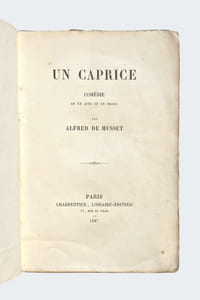 Un caprice, comédie en un acte et en prose. 