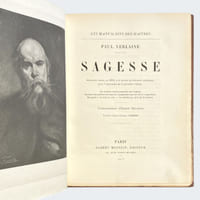 Sagesse. Manuscrit remis, en 1880, à la Société de Librairie catholique, pour l'impression de la première édition.