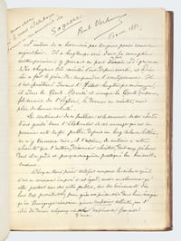 Sagesse. Manuscrit remis, en 1880, à la Société de Librairie catholique, pour l'impression de la première édition.