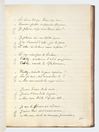 Sagesse. Manuscrit remis, en 1880, à la Société de Librairie catholique, pour l'impression de la première édition.