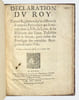 D&eacute;claration du Roy portant r&egrave;glement sur les differends d'entre les particuliers qui se retirent dans la Ville de Lyon, & les habitans des lieux ...