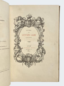 Evvres de Lovïze Labé, lionnoize.