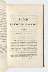 Précis de l'art de la guerre, ou Nouveau tableau analytique des principales combinaisons de la stratégie, de la grande tactique et de la politique militaire.