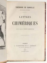 Lettres chimériques.