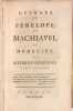 Ouvrage de Pénélope ou Machiavel en médecine. Par Aletheius Demetrius [Suivi de :] Supplément à l'Ouvrage de Pénélope.... [LA METTRIE Julien Offroy ...