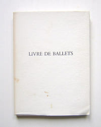 Livre de ballets.
