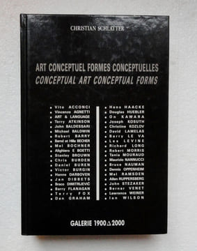 Art conceptuel Formes Conceptuelles.. SCHLATTER (Christian)