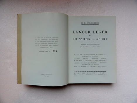 Lancer léger et poissons de sport.
. BARBELLION (Dr P.)
