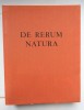 De Rerum Natura. Traduction françaises par A. Ernout.. LUCRECE - JOSSO (C.-P.)