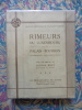Rimeurs du Luxembourg et du Palais-Bourbon (anthologie parlementaire). HIRSCHFELD Gustave et FLORENTIN Charles