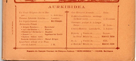 Gure Herria octobre 1924. Collectif