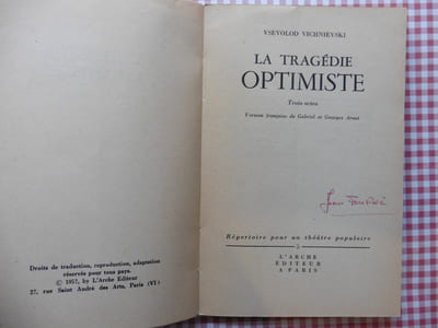 La tragédie optimiste