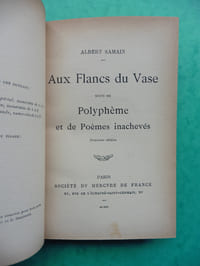 Aux flancs du vase suivi de Polyphème et de poèmes inachevés