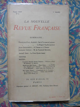 La Nouvelle Revue Française n°2. Collectif
