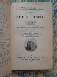Le matériel viticole