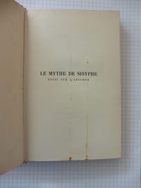 Le mythe de Sisyphe