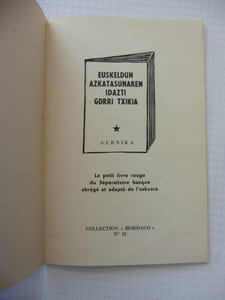 Le petit livre rouge du Séparatisme basque