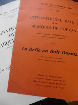 La belle au bois dormant / catalogue ballet. International Ballet of The Marquis de Cuevas