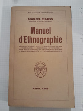 Manuel d''Ethnographie. Marcel MAUSS