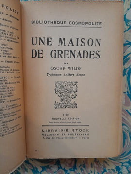 Une maison des grenades. Oscar WILDE