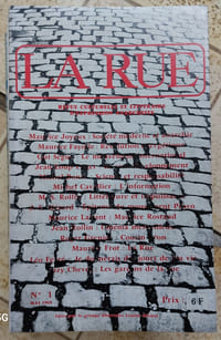 Revue "La rue" - lot de 12 revues - revue culturelle et littéraire d'expression anarchiste 