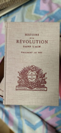 Histoire de la révolution dans l'Ain